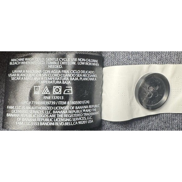 Banana Republic Womens X-Large Gray Structured 4 Pocket Shacket Shirt Jacket XL - Picture 8 of 8